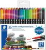 Kahepoolsete markerite komplekt Staedtler 3187, 36 värvi