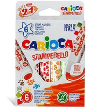 Viltpliiatsid templitega Carioca, 6 värvi