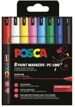 Markerid Posca PC-1MR, 8 värvi