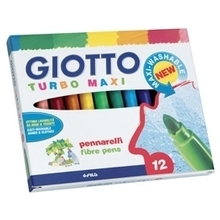 Viltpliiatsid Giotto Turbo Maxi, 12 värvi