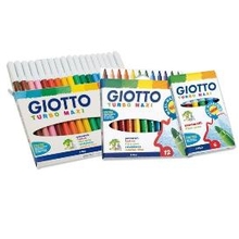 Viltpliiatsid Fila Giotto Turbo Maxi, 24 värvi