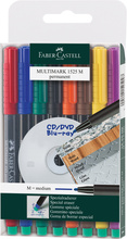 Püsimarkerite komplekt Faber-Castell Multimark M, 1.0 mm, 8 värvi