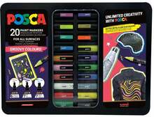 Markerite komplekt Posca Groovy Colours 401536, 20 tk