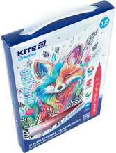 Akrüülmarkerite komplekt Kite Creative, 12 värvi