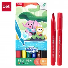 Viltpliiatsid Deli ColorWow, 6 värvi