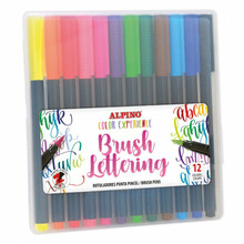 Pintslimarkerid Alpino Color Experience Brush Lettering, 12 värvi
