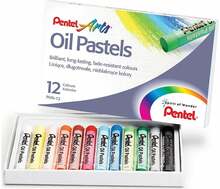 Õlipastellid Pentel Arts PHN4, 12 värvi