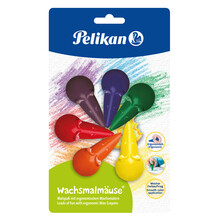 Vahakriidid Pelikan Mouse R08-292, 6 värvi