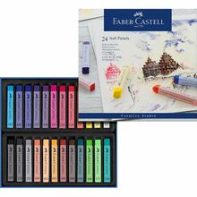 Pastellkriidid Faber-Castell Goldfaber, 24 värvi
