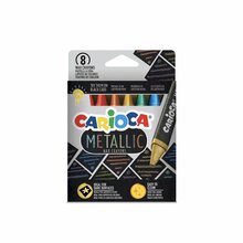 Vahakriidid Carioca Metallic, 8 tk