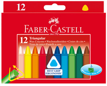 Vahakriidid Faber-Castell, kolmnurksed, 12 värvi