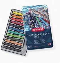 Akvarellkriidid Derwent Inktense 2300442, 12 värvi
