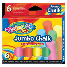 Värviline kriit Colorino Kids Jumbo, 6 värvi