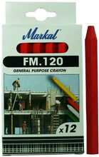 Punane kriit Markal FM120, 12 tk