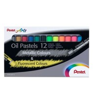 Õlipastellid Pentel Arts, 12 tk
