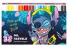 Õlipastellid Disney Stitch Blue, 12 tk