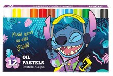 Õlipastellid Disney Stitch Blue, 12 tk