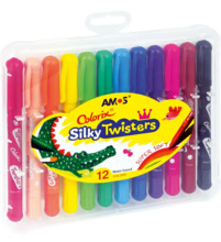Siidikriidid Amos Silky Twisters, 12 tk