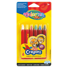 Näokriidid Colorino Kids 32629PTR, 6 värvi