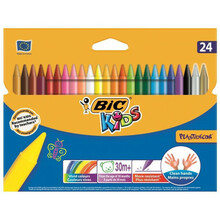 Vahakriidid Bic Wax Crayon 8297721, 24 värvi komplekt