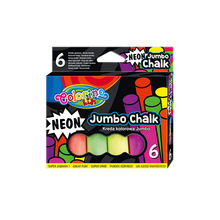Värviline kriit Colorino Kids Jumbo Neon 92081PTR, 6 värvi