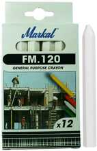 Valge kriit Markal FM120, 12 tk