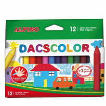 Vahakriidid Alpino Dacscolor, 12 värvi, 12 mm