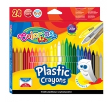 Kustutatavad plastikkriidid Colorino Kids, 24 värvi