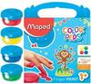 Näpuvärvid Maped Hand Colour Peps, 80 ml, 4 värvi