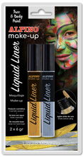 Näovärvid Alpino Liquid Liner, 2x6 g, kuld/hõbe