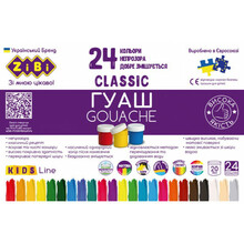 Guašš Zibi Classic Kids Line, 20 ml, 24 värvi