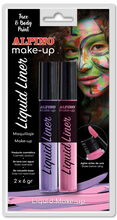 Näovärvid Alpino Liquid Liner, 2x6 g, roosa/violetne