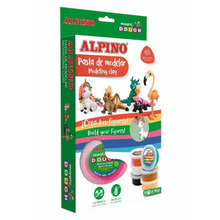 Plastiliin Alpino Magic Dough Fantasy Animals, 6 värvi x 40 g