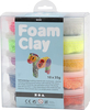 Model clay Foam Clay Basic, 10x35 g