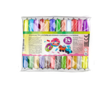 Loominguline komplekt plastiliiniga MOON LIGHT CLAY, 24 värvi