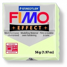 Plastiliin Fimo Modern Mass Effect Night Glow, 56 g, helendav valge