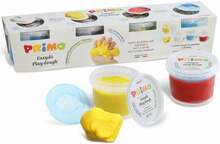 Plastiliin PRIMO, 4x100 g, sinine/valge/punane