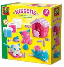 Modelino komplekt tööriistadega SES Creative Kittens 00506