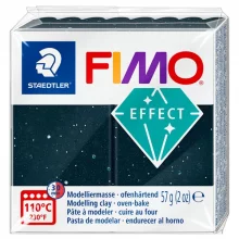 Modelimass Fimo Effect, 57 g, sädelev must graniit