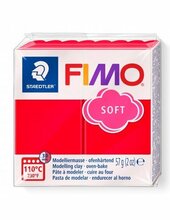 Modelleerimismass Fimo soft Staedtler, 57 g, punane