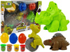 Plastiliini komplekt Dinosaurused ja munad, 12 osa, 4 värvi, LEAN TOYS