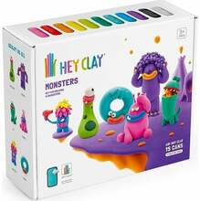 Voolimismass Hey Clay Monsters, 0.535 kg, mitmevärviline