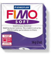 Polümeersavi Fimo Soft, 56 g, ploomililla