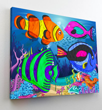 Modelino pildikomplekt Splat Planet, meri, 30x40cm