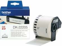 Etiketid printerile Brother DK22205, 6.2 cm x 30.48 m, valge