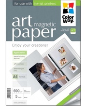Fotopaber ColorWay ART PGA690005MA4, A4, läikiv, magnetiline, 690 g/m