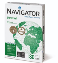 Kontoripaber Navigator Universal, A4, 80 g/m, 210 x 297 mm, valge, 500 lehte