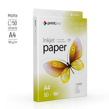 Fotopaber ColorWay PrintPro PME190050A4, A4, matt, 190 g/m, 50 lehte