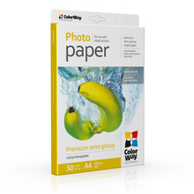 Fotopaber ColorWay Premium Semiglossy PNG255050A4, A4, 255 g/m, 50 lehte