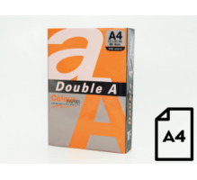 Värviline paber Double A A4, 80g, 500 lehte, oranž